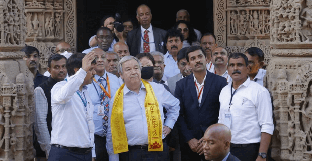 UN Secretary-General Antonio Guterres’ Visit to Sun temple – India’s First Surya Gram 